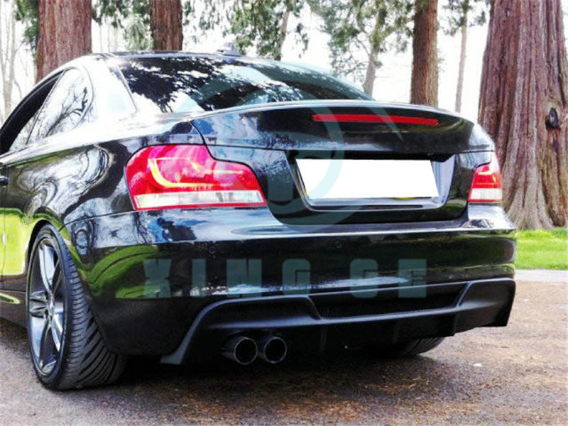 Carbon Rear Bumper Diffuser Under Lip For Bmw E82 E88 Sport Model