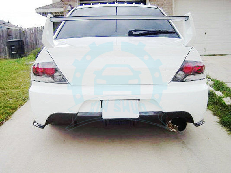 2pcs JDM Rear Bumper Spat Extension add on For Evolution Evolution EVO 9 FRP kit