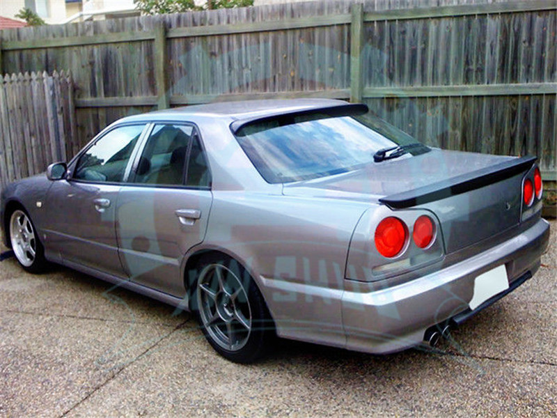 Details About Outside Rear Roof Spoiler Wing For Nissan Skyline R34 Gtr Gts Gtt Fit 4door