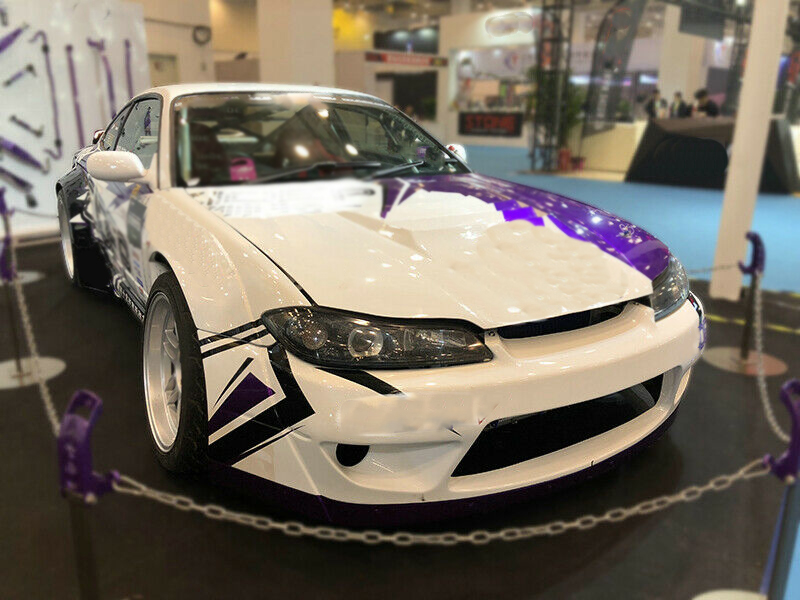 For Nissan S15 Silvia FRP Unpainted Full Set Wide Body Kits | eBay