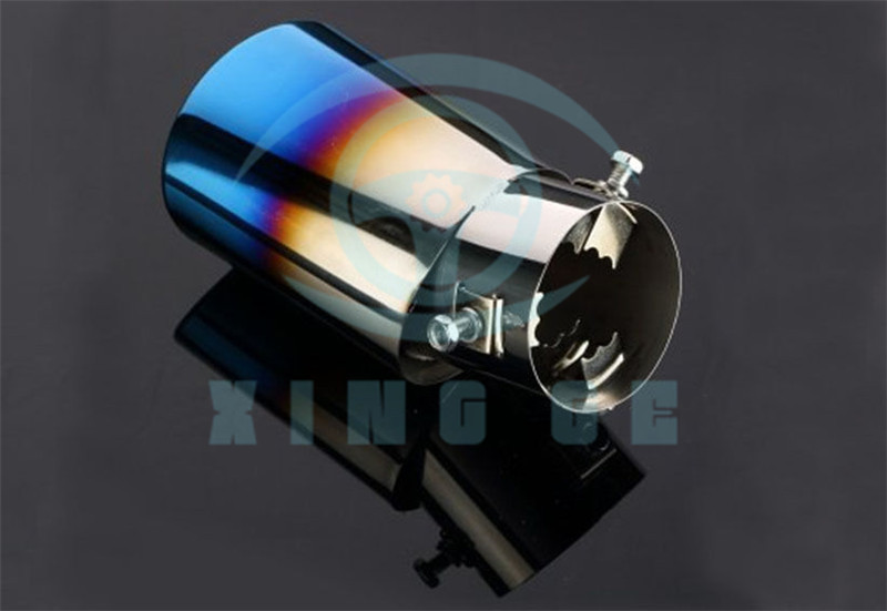 Car Truck Exhaust Tip Tail Pipe Stainless Steel Straight Muffler Universal B